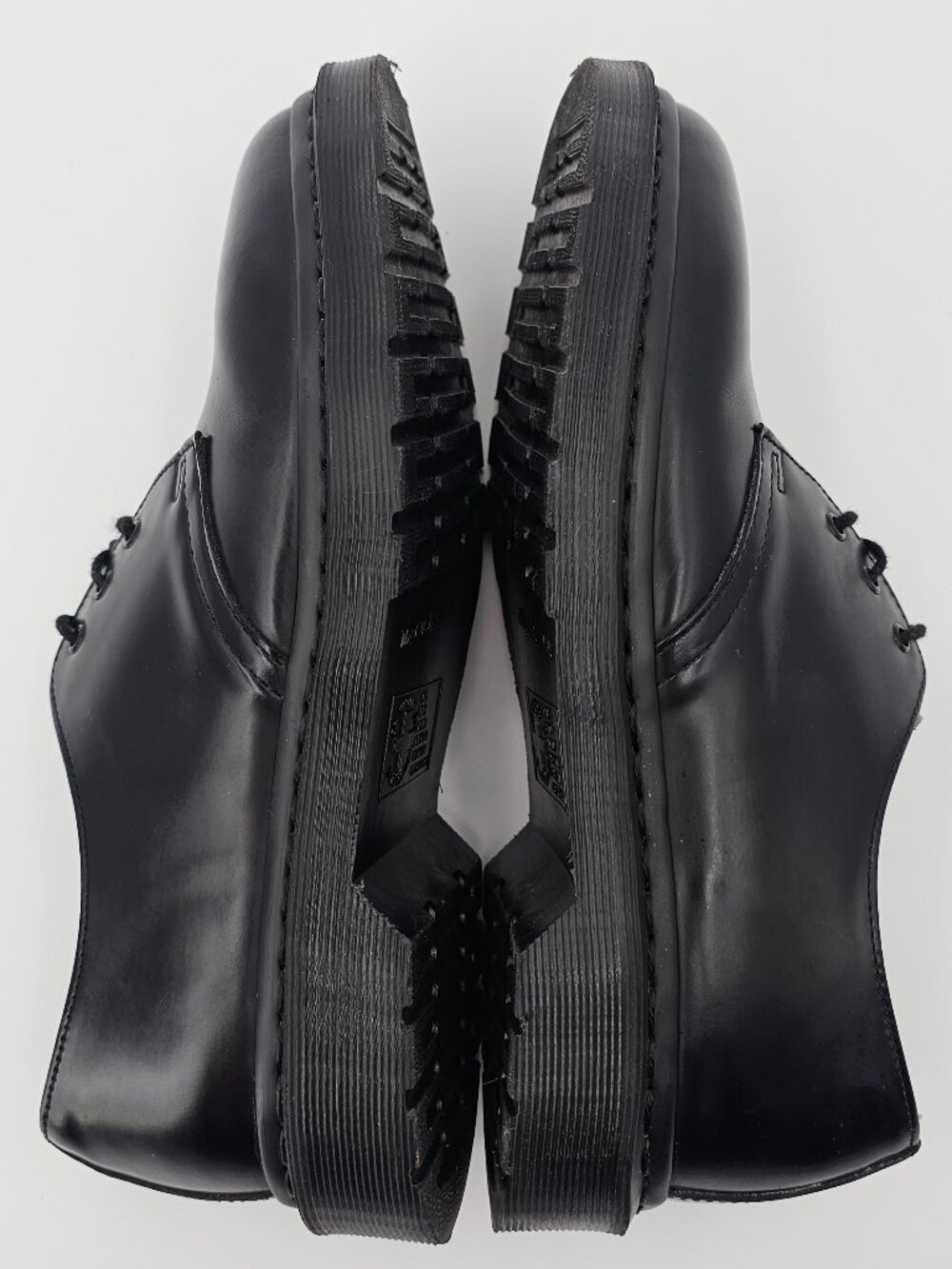 Doc Martens 1461 Mono Oxfords Black Smooth Leather Low Top Unisex Mens 8 Wmn's 9 - Picture 9 of 12